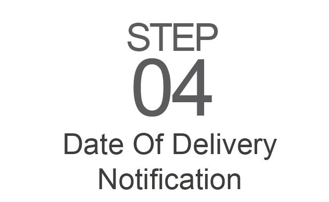 Step 4: Date Of Delivery Notification